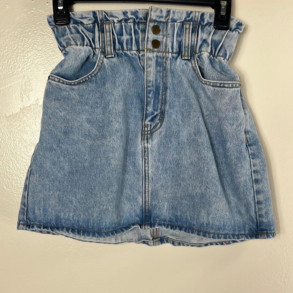 Arizona Jean Co Skirt Junior’s Size 1 Blue Jean Mini with Elastic Waist